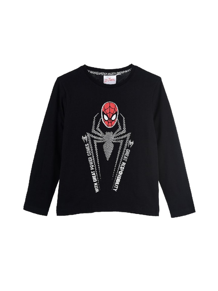 

Рубашка с длинным рукавом Spiderman, черный