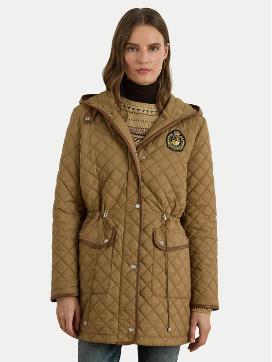 

Демисезонная куртка straight fit 297979534002 Lauren Ralph Lauren, коричневый