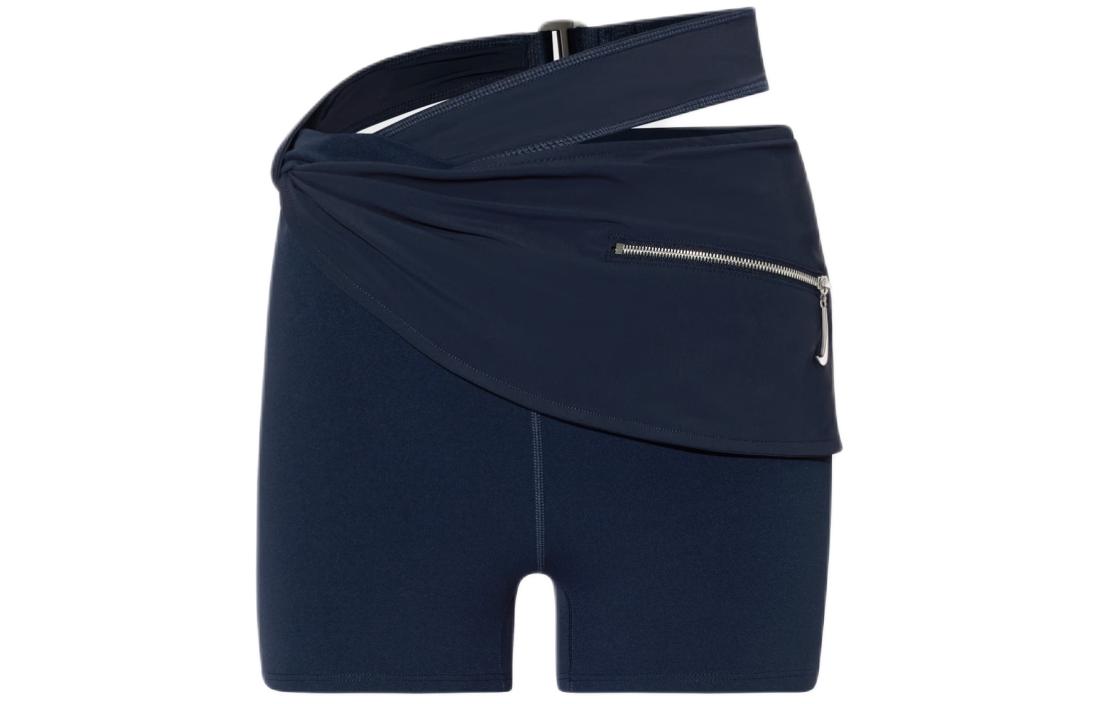 

Jacquemus X Drapped велошорты Dark Obsidian Nike, темно-серый