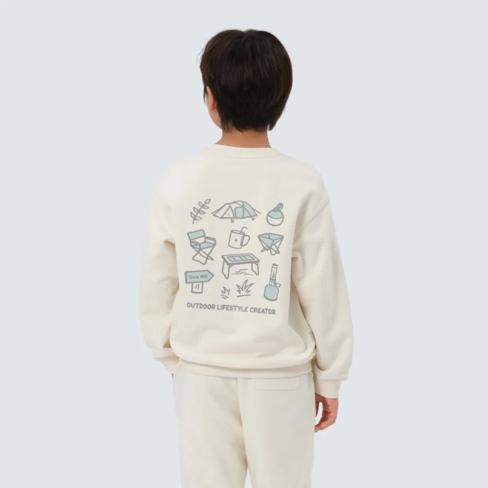 Детский графический свитшот Snowpeak Apparel Kids кремовый