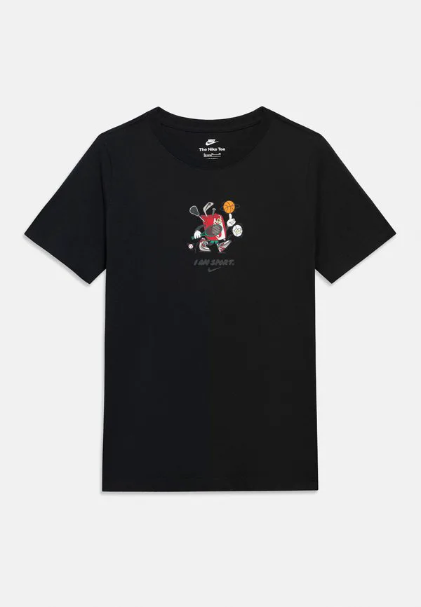 Футболка свободного кроя унисекс с принтом Nike Sportswear, Black — фото 3