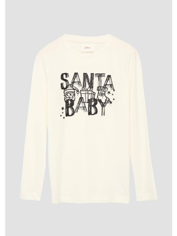 

Футболка s.Oliver T-Shirt langarm, кремовый