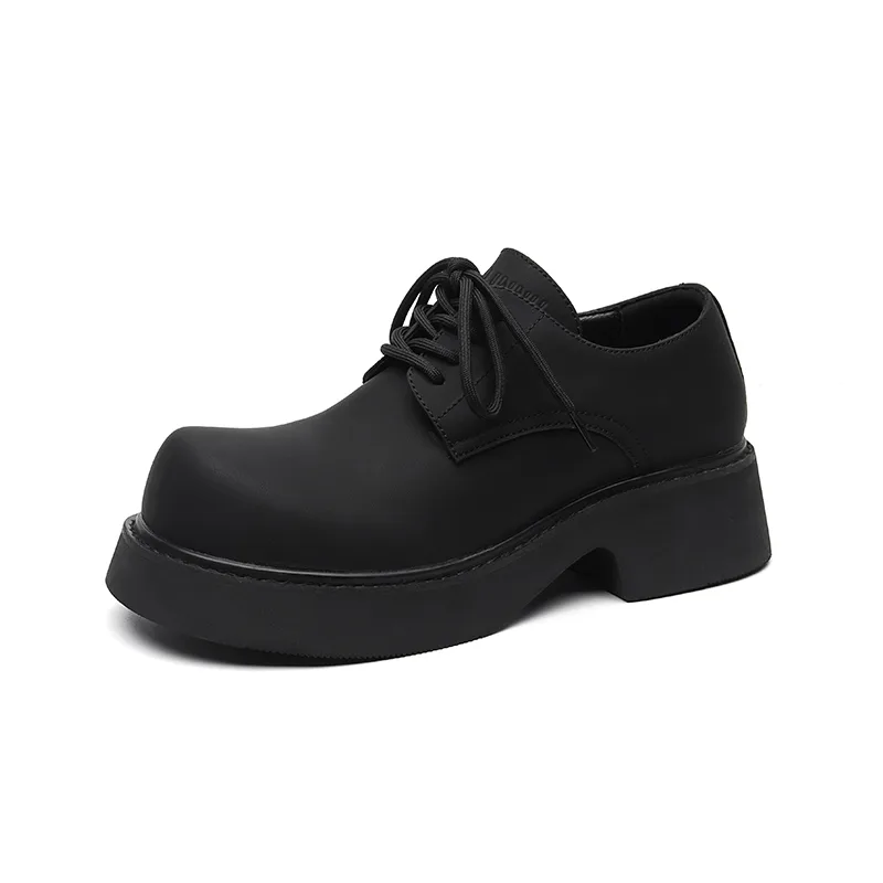 DUNNU Повседневные кожаные туфли мужские low top черные — фото 4