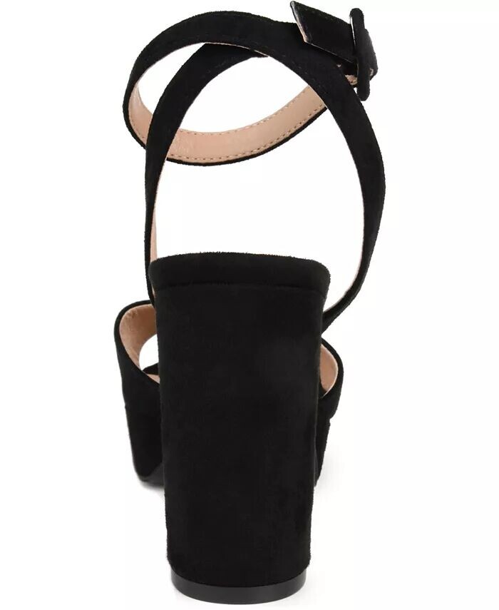 Женские босоножки Nairri на платформе с блочным каблуком Journee Collection, черный — фото 3