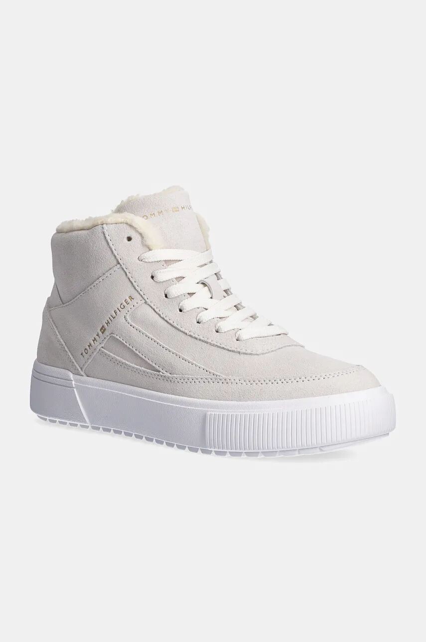 

Замшевые кроссовки Tommy Hilfiger SUEDE VULC WINTER SNEAKER HI, бежевый