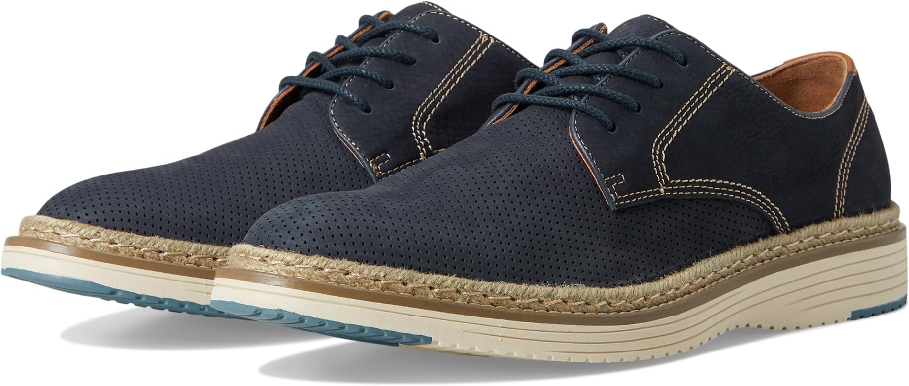 

Оксфорды Johnston & Murphy Upton Perfed Plain Toe, темно-синий