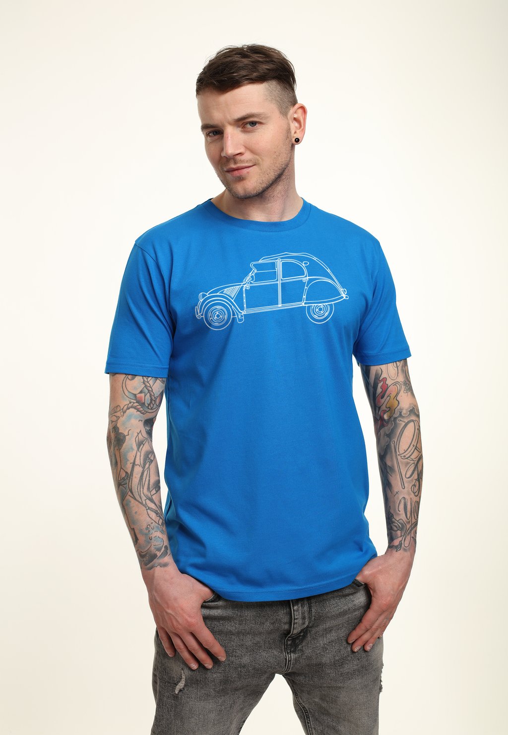 

Футболка с принтом CITROEN VINTAGE CV ART Henry Tiger, цвет Royal Blue