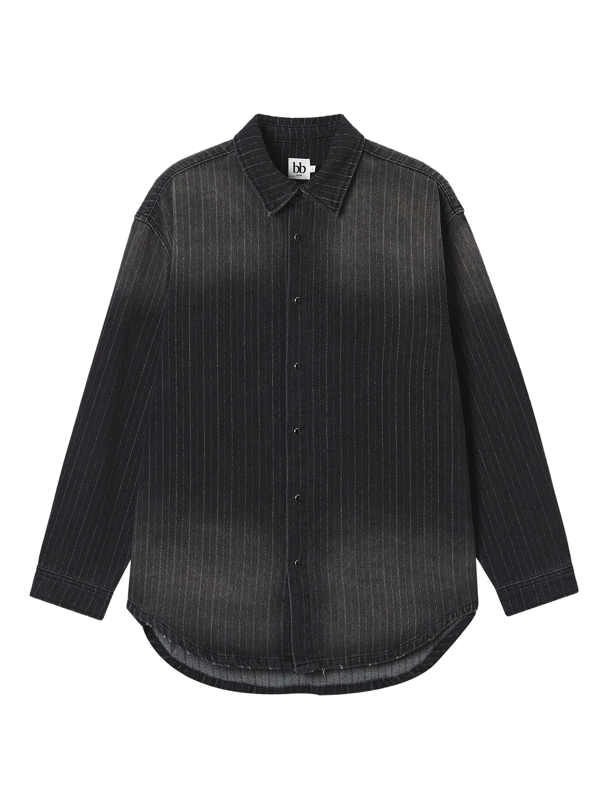 

Рубашка в тонкую полоску B+Ab, черный
