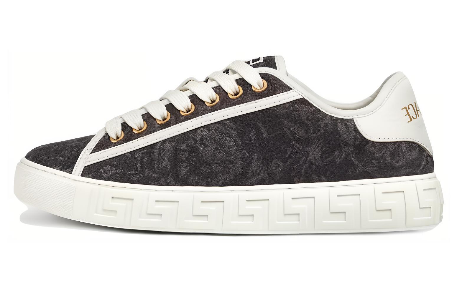 Жаккардовые кроссовки Barocco Greca VERSACE, Black