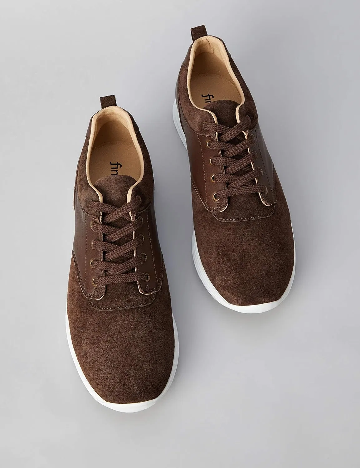 Найти. Мужские гибридные замшевые кроссовки find., Brown Brown — фото 2