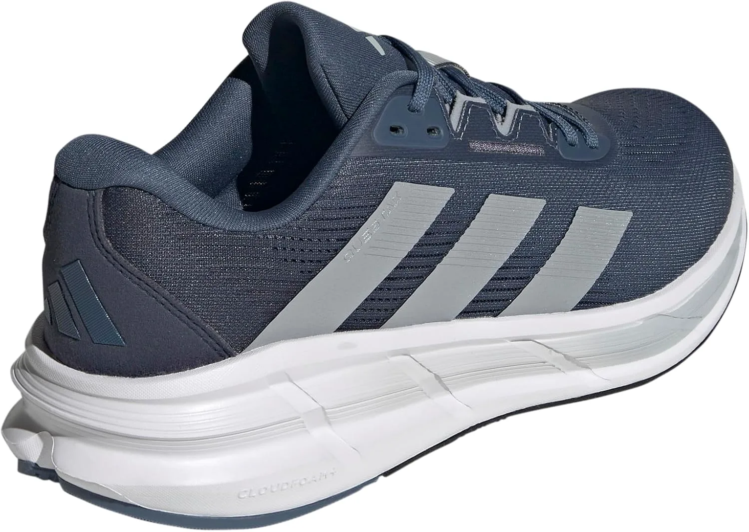 Мужские кроссовки Adidas Questar 3 для бега, серебристый/темно-синий — фото 3