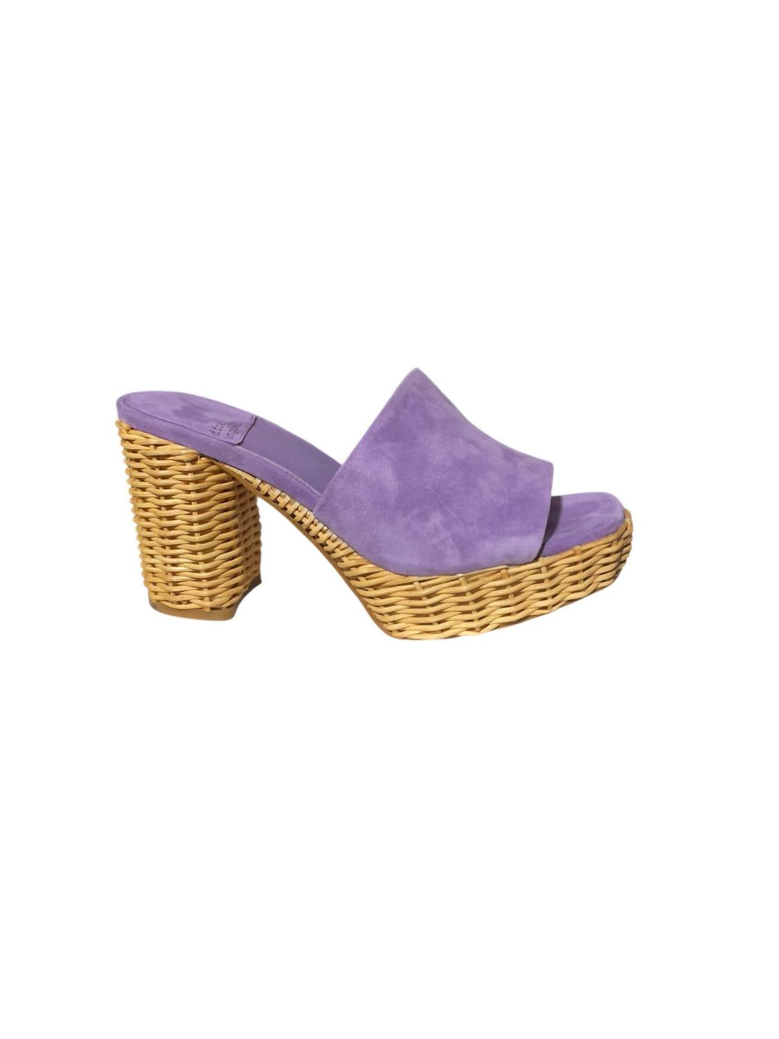 Женские туфли Magda из замши и лозы в сиреневом цвете Jeffrey Campbell