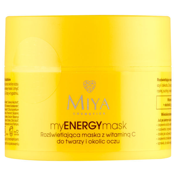 

Осветляющая маска с витамином С для лица и области вокруг глаз, 50 мл Miya Cosmetics Myenergymask