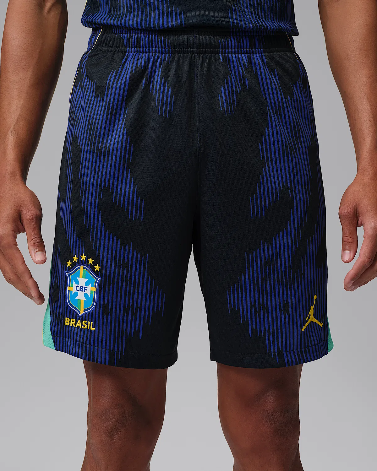 Мужские футбольные шорты Jordan Dri-FIT Brazil 2026 Stadium Away, Old Royal/Black — фото 2