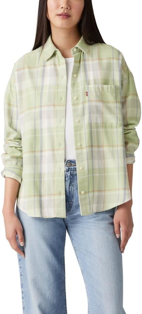 

Женская фланель Levi's Henri, (New) Gretchen Plaid Cameo Green