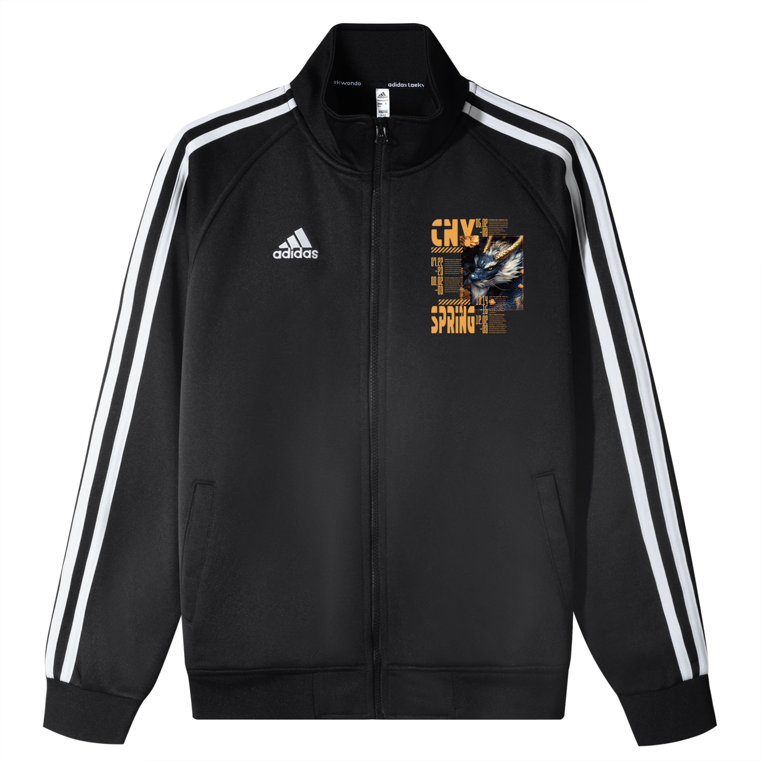 

Adidas Курка Unisex Black 3-StripesCNY, Black