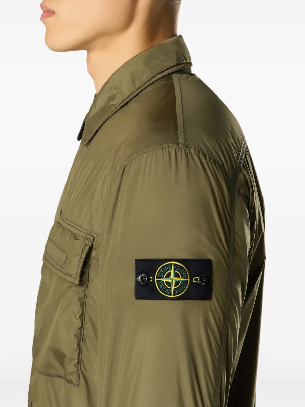 Куртка с нагрудным карманом Stone Island, зеленый — фото 4