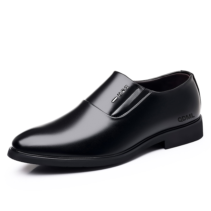 

Туфли Fashion High End Genuine Leather Quality Solid Color Minimalist Style Classic And Versatile Business QDML, Black