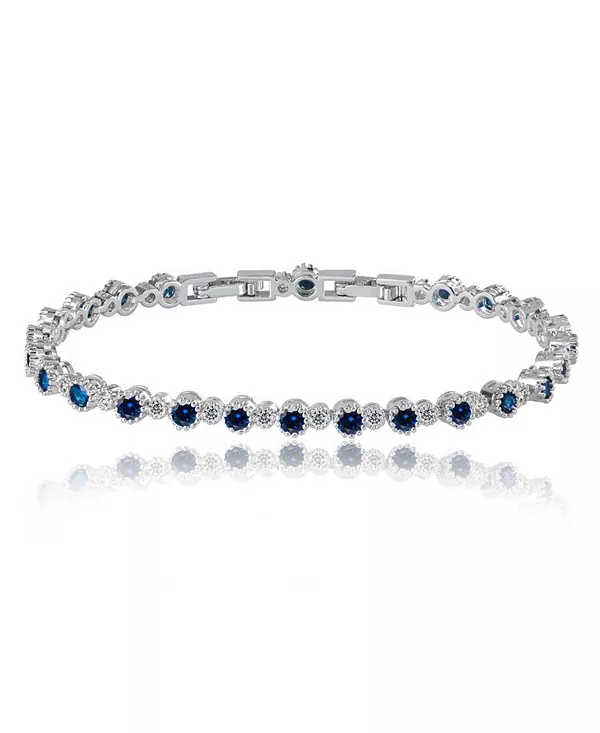 

Теннисный браслет из кубического циркония с круглыми фианитами Hollywood Sensation, silver