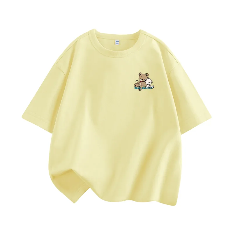 Футболка детская из 100% хлопка WARRIOR, Cream Yellow-H Doll K