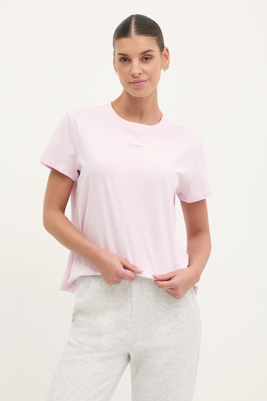 

Футболка из хлопка Dkny, розовый
