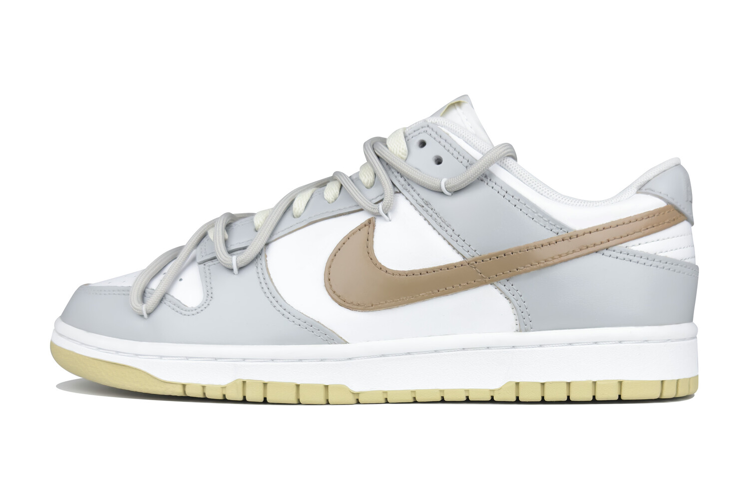 

Кроссовки Nike Dunk Skateboarding Shoes Men Low-top Grey/khaki/white, серый