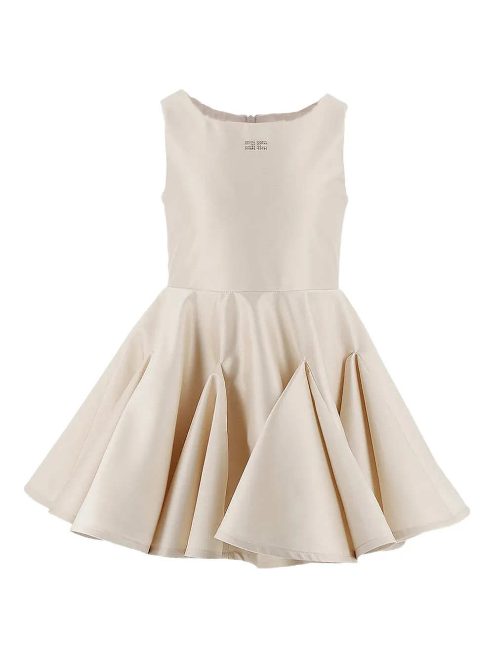 

Декорированное платье со складками Elisabetta Franchi Kids, нейтральный
