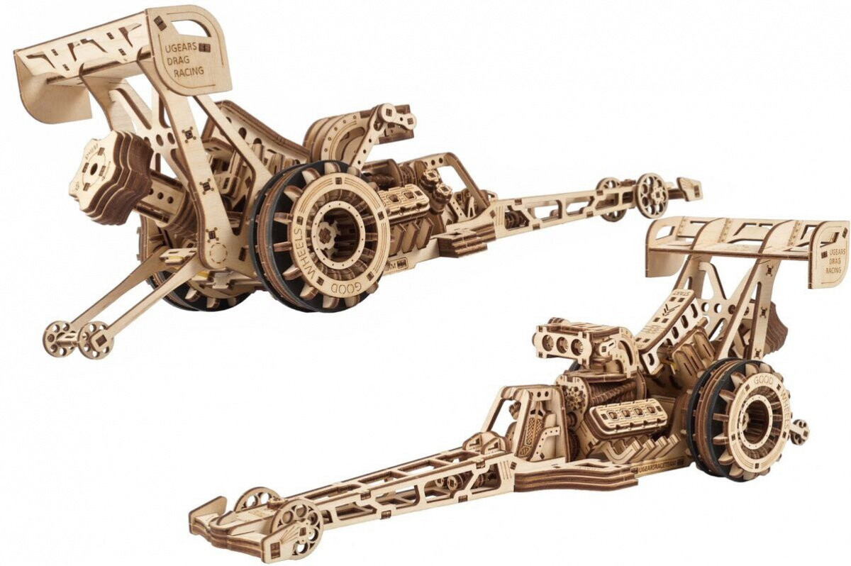 

3D Пазл Драгстер Ugears Деревянный