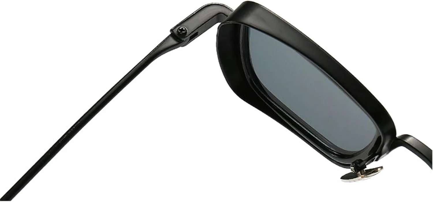 

Willochra Классические модные квадратные солнцезащитные очки конфетных цветов для женщин, ретро-тренд для мужчин, металлические прямоугольные очки UV400, C11