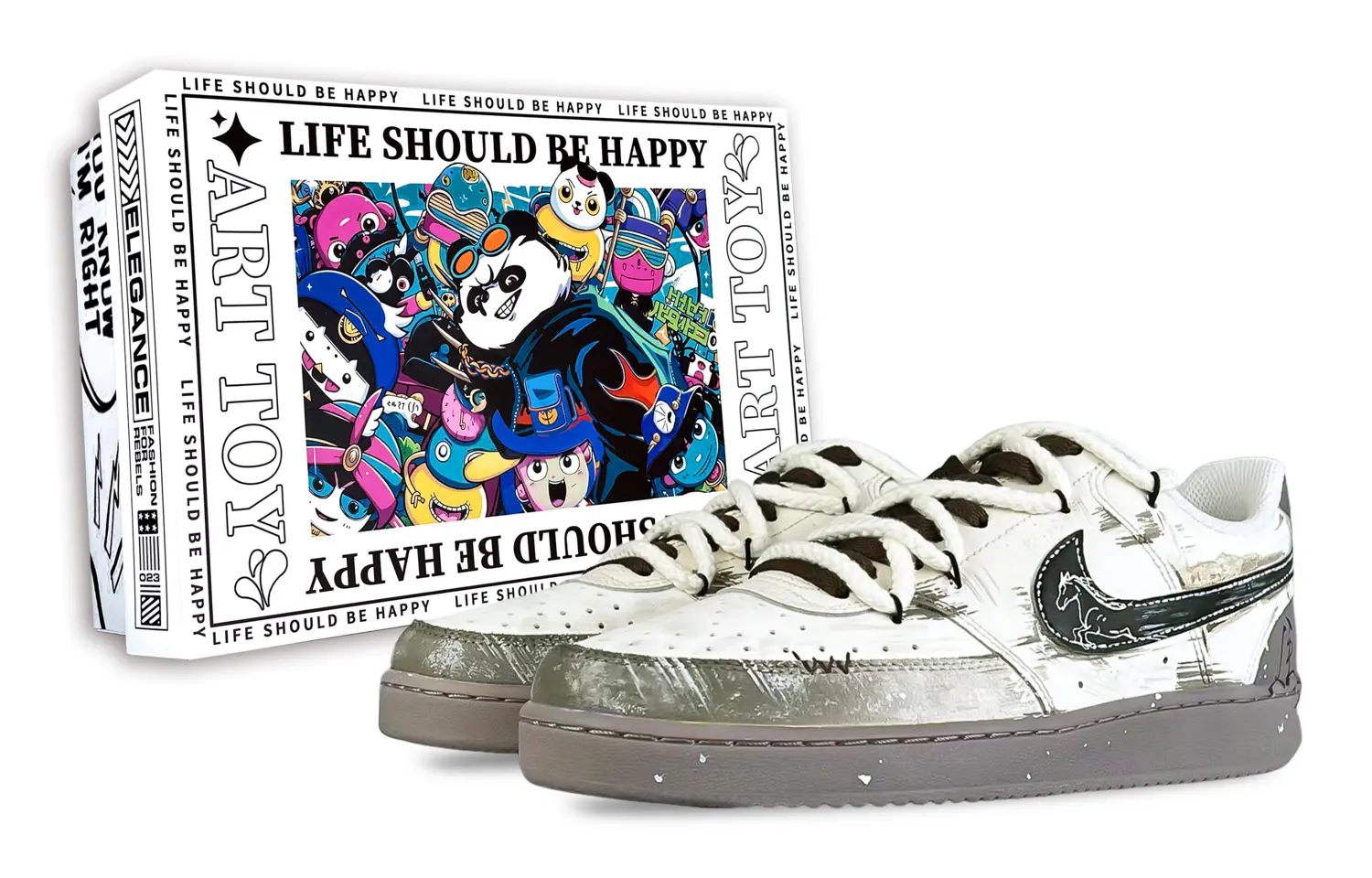 

Nike Court Vision Fairyland - ведущие в своем деле износостойкие низкие скейтбордные кроссовки унисекс белого, серого и коричневого цвета