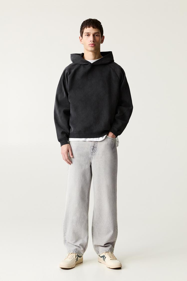 

Мешковатые джинсы Pull And Bear, серый