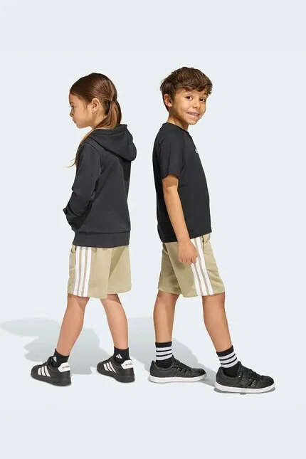 Шорты спортивные детские Adidas, зеленый — фото 3