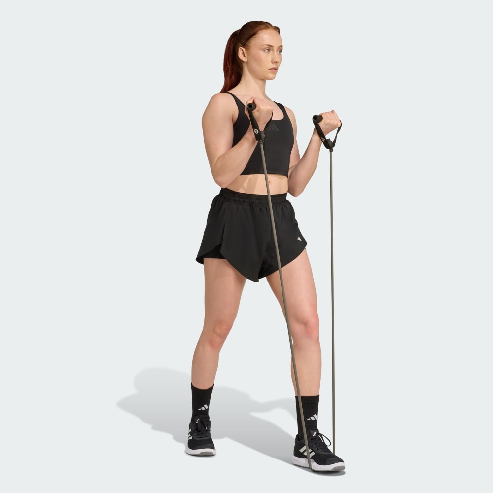 Спортивный топ Adidas Power Light Support Bra Tank, черный — фото 3