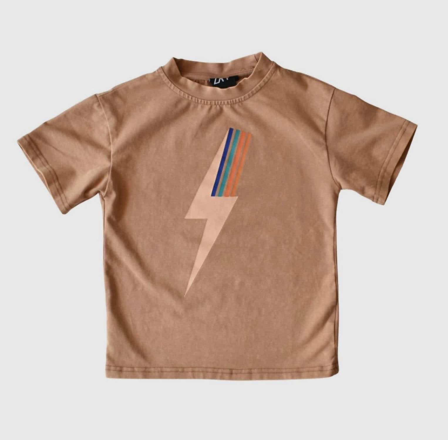 Футболка Spark Retro-Wash для мальчиков коричневого цвета Little Rad Things — фото 2