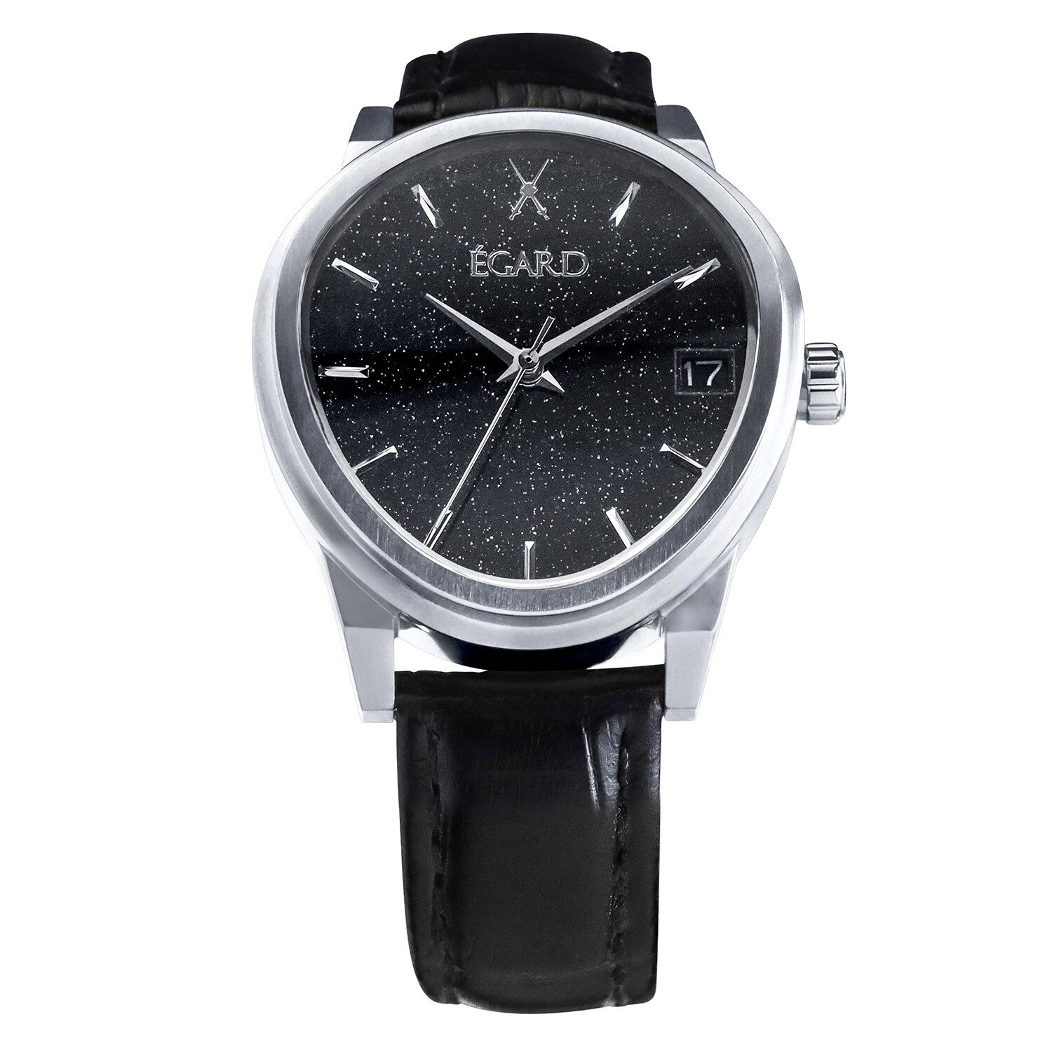 

Женские часы Egard Dali F2 Silver Automatic с черным циферблатом