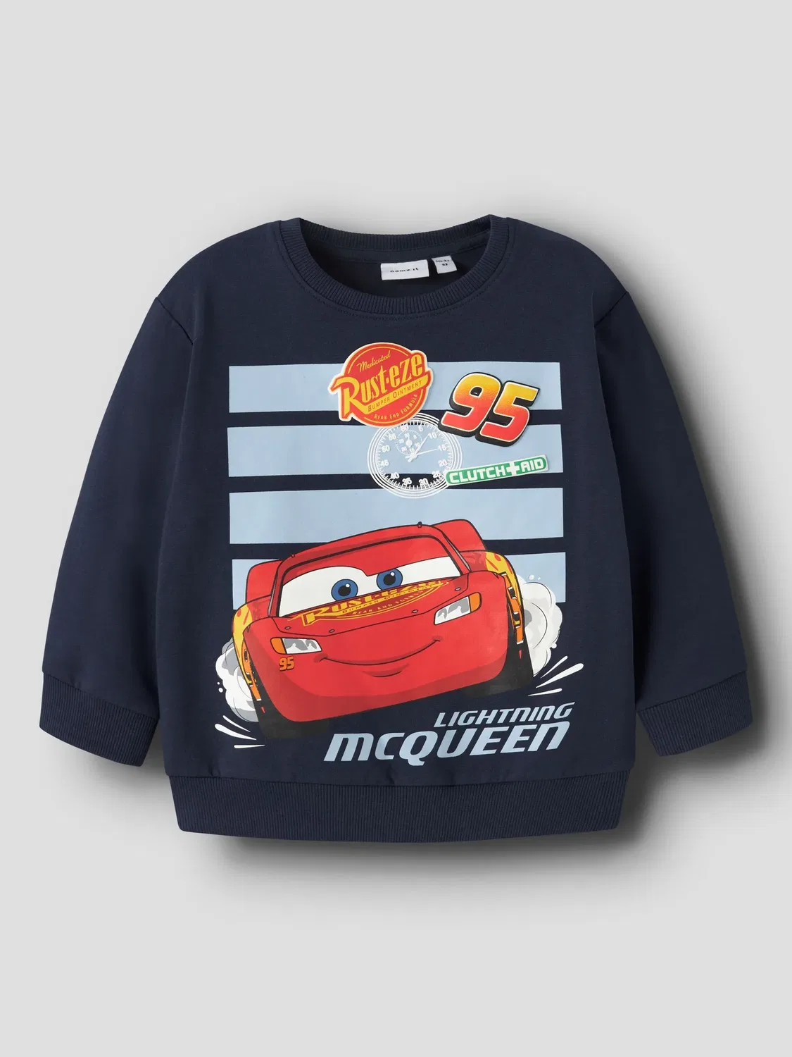 Свитшот с принтом Lightning McQueen Name it, navy blazer — фото 3