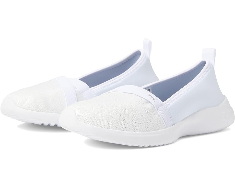 

Кроссовки PUMA Adelina Space Metallics, цвет Puma White/Matte Silver/Puma Silver