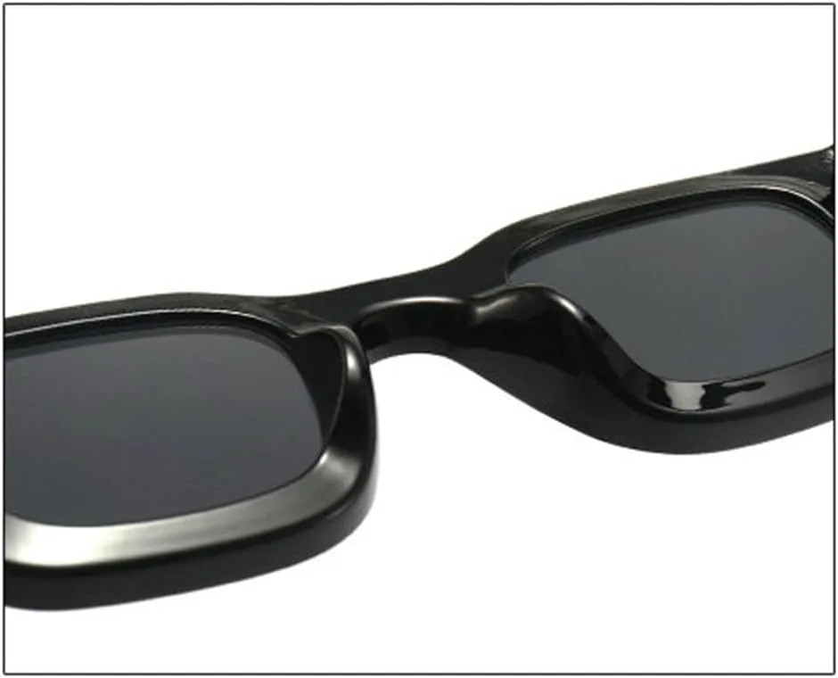 

Willochra Толстые узкие синие солнцезащитные очки для женщин и мужчин, модные ретро-очки в квадратной оправе, массивные прямоугольные солнцезащитные очки, C2