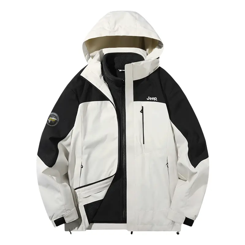 

Jeep Ветрозащитная термо куртка унисекс, Ivory White[with Fleece Liner]