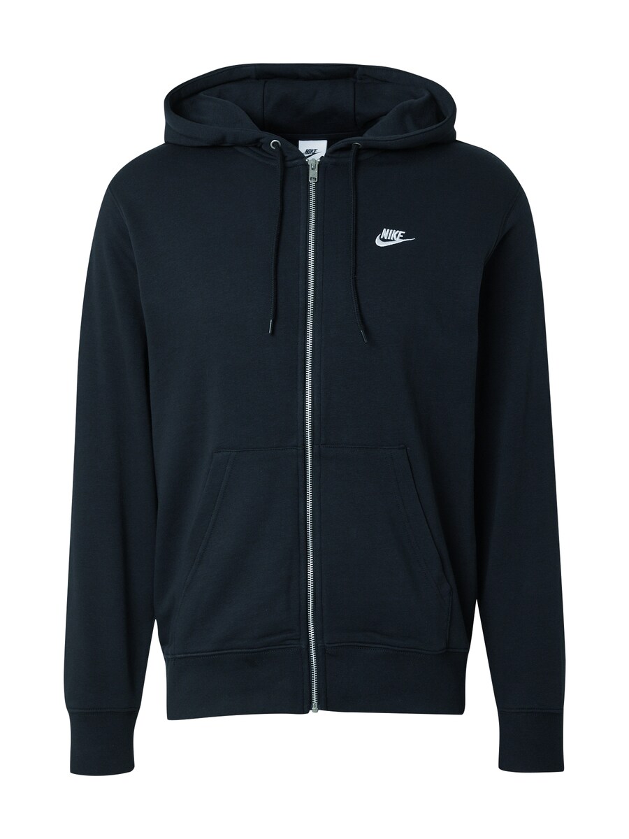 

Толстовка с капюшоном на молнии Nike Sportswear Club Fleece, черный