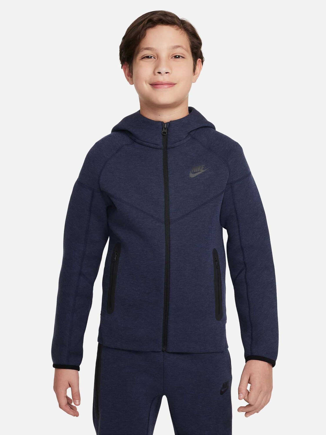 

Толстовка Nike B NSW TECH FLC FZ, синий