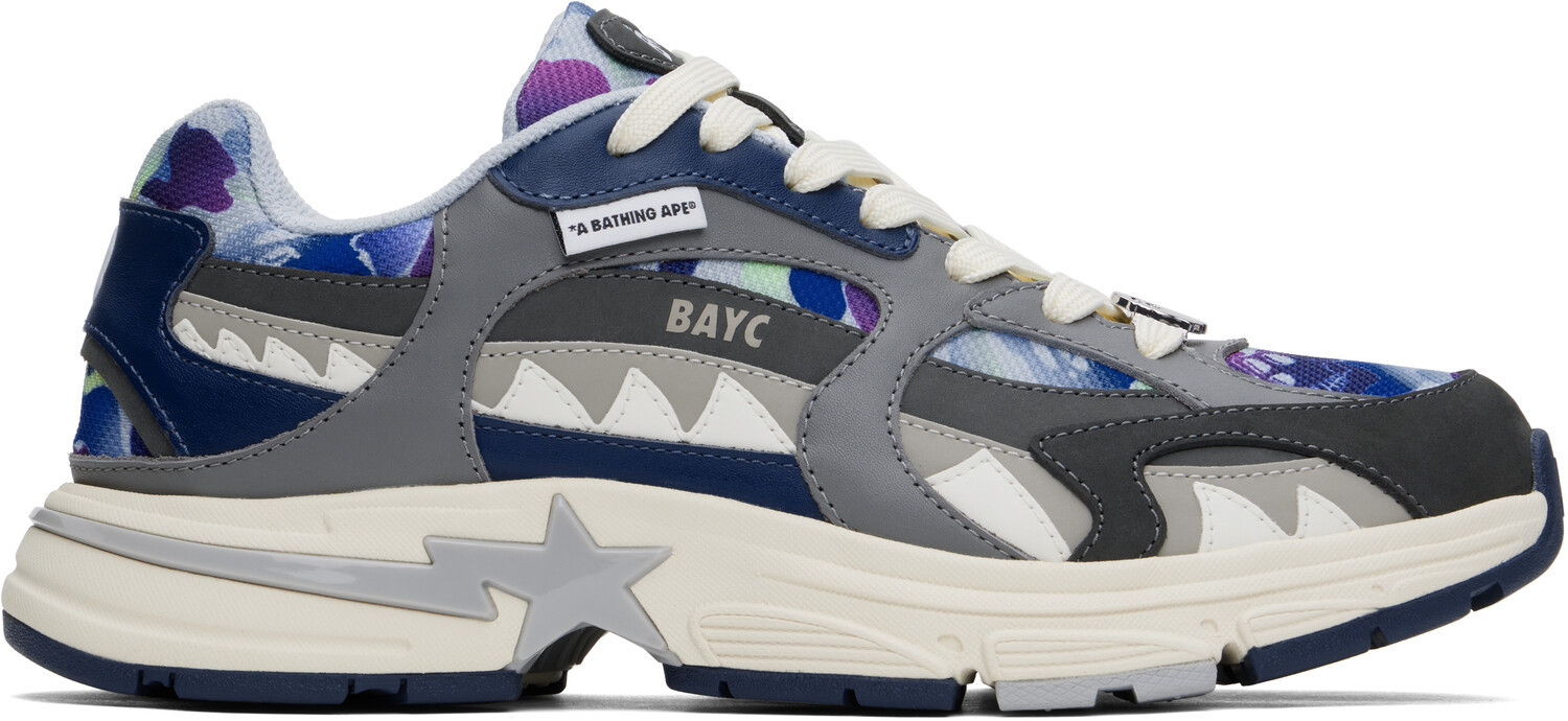 

Серые кроссовки BAYC Edition Shark Sta BAPE, Серый, Серые кроссовки BAYC Edition Shark Sta BAPE