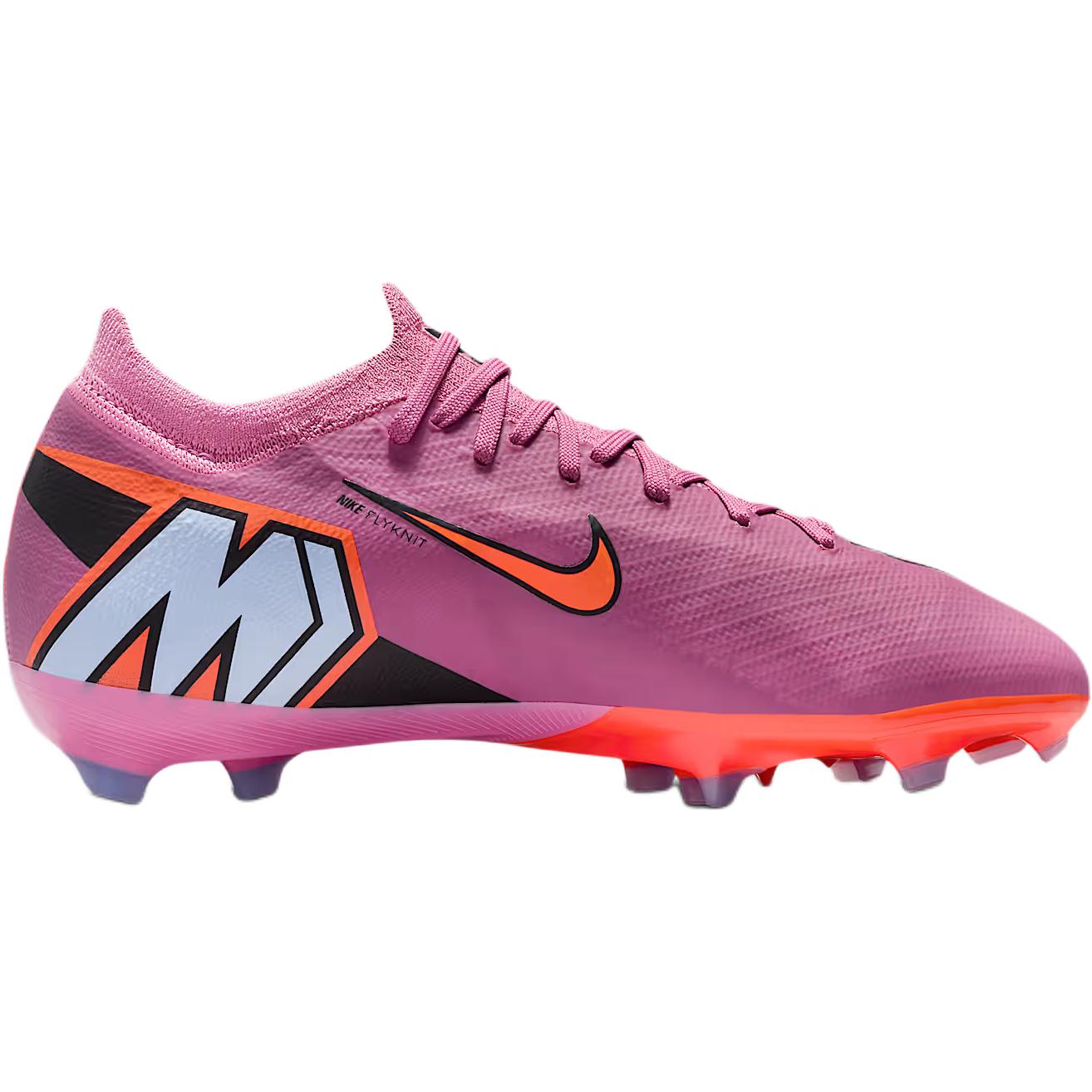 Nike Низкие детские футбольные бутсы Mercurial Vapor 16 Pro розовый фиолетовый/full dark red/black для подростков — фото 2