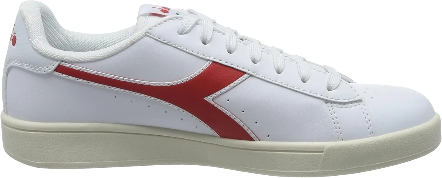 Кроссовки Diadora Unisex Torneo Gymnastics Shoes, Wht High Risk Red Whisper Wht — фото 4