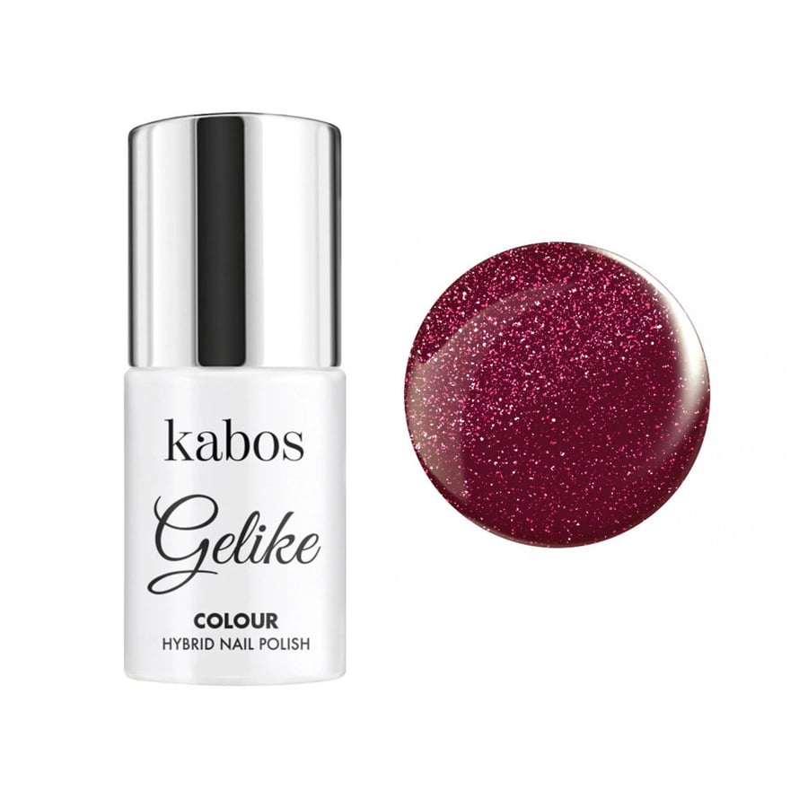 

Kabos, Гибридный лак, цвет Gelike Raspberry Flash, 5 мл