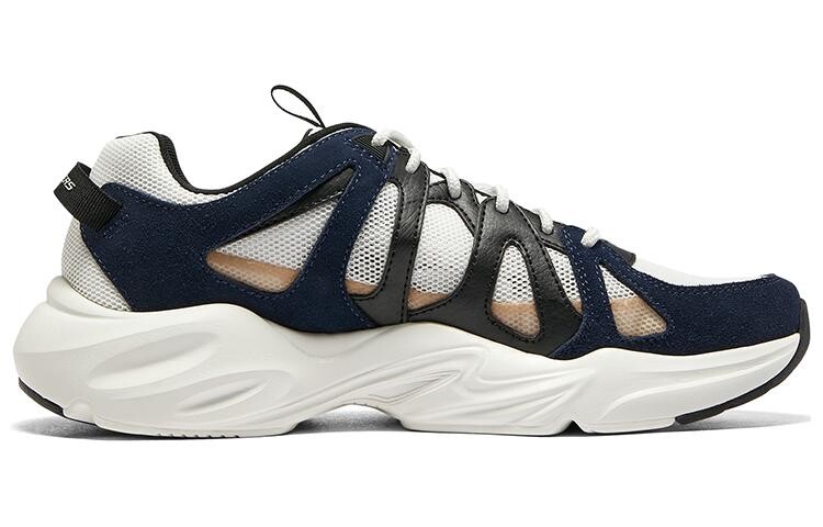 Кроссовки Stamina Airy Chunky для мужчин с низким верхом белого/черного/синего цвета Skechers — фото 2