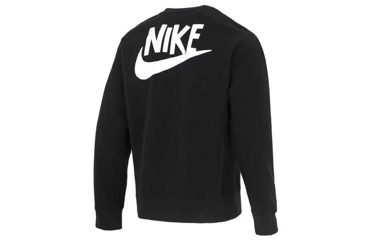 Худи Nike As M Nsw Hbr-C Bb Crew Logo DQ4073-010, черный — фото 2