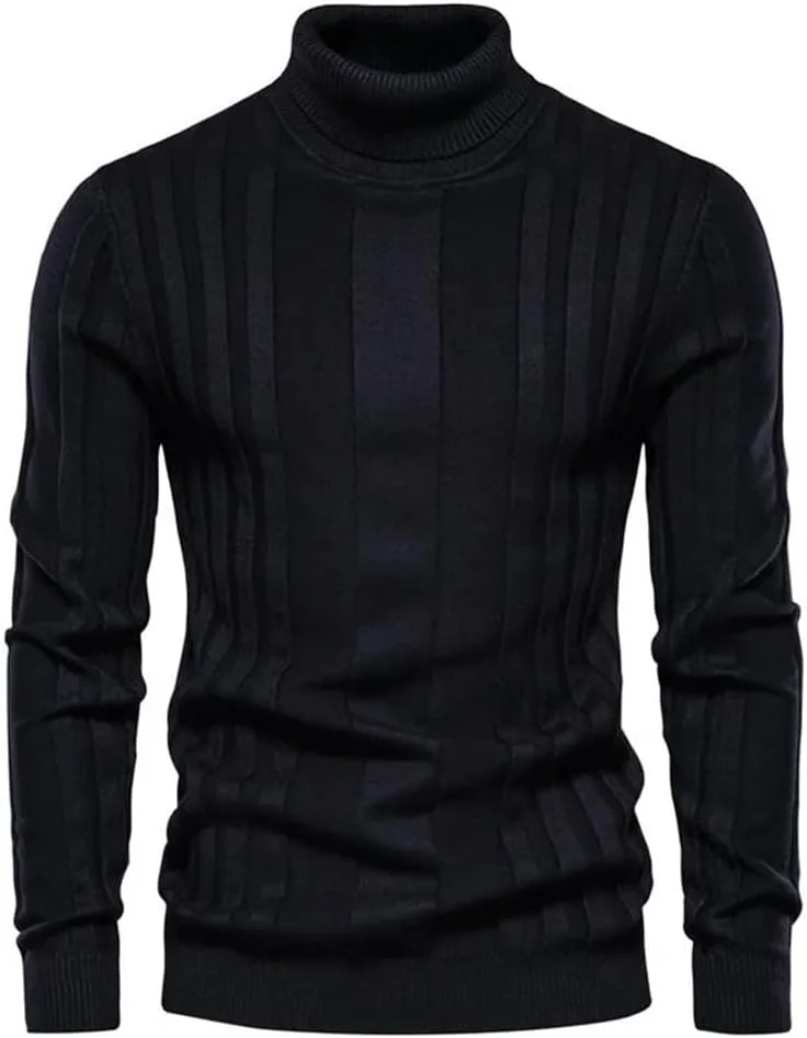 

Мужской зимний водолазный свитер Casual Slim Fit Dninmim