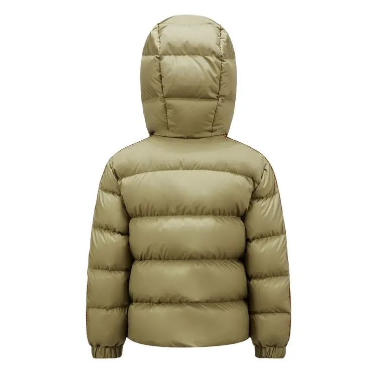 Moncler Пуховик оливкового цвета для детей от 3 до 7 лет — фото 3