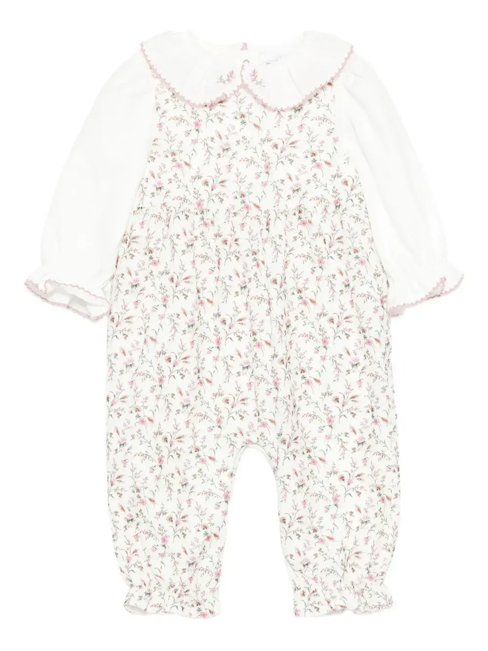 

Ромпер с цветочным принтом Patachou, белый